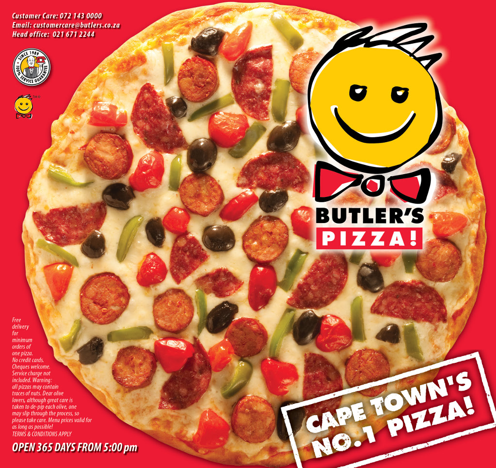 Butler's Pizza Menu