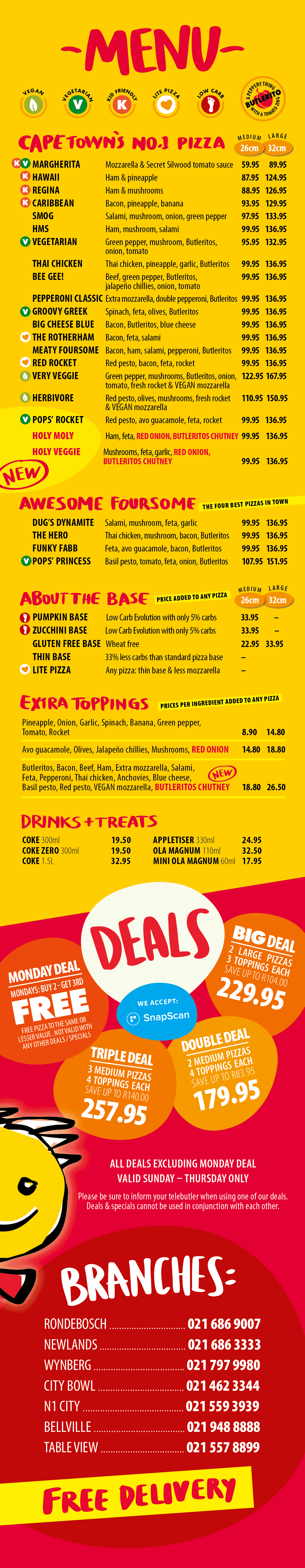 Butler's Pizza Cape Town's No.1 Pizza!