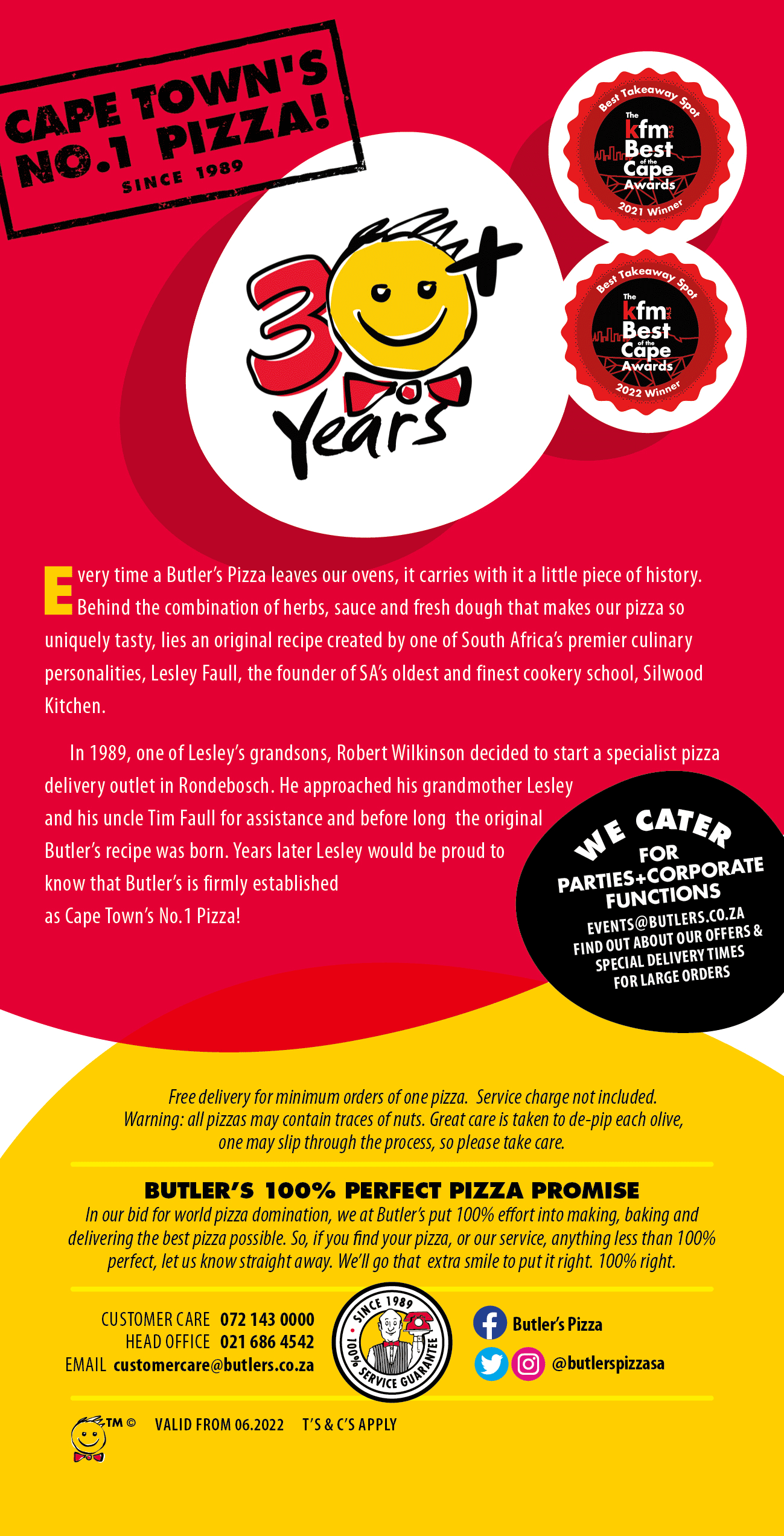 Butler's Pizza Cape Town's No.1 Pizza!