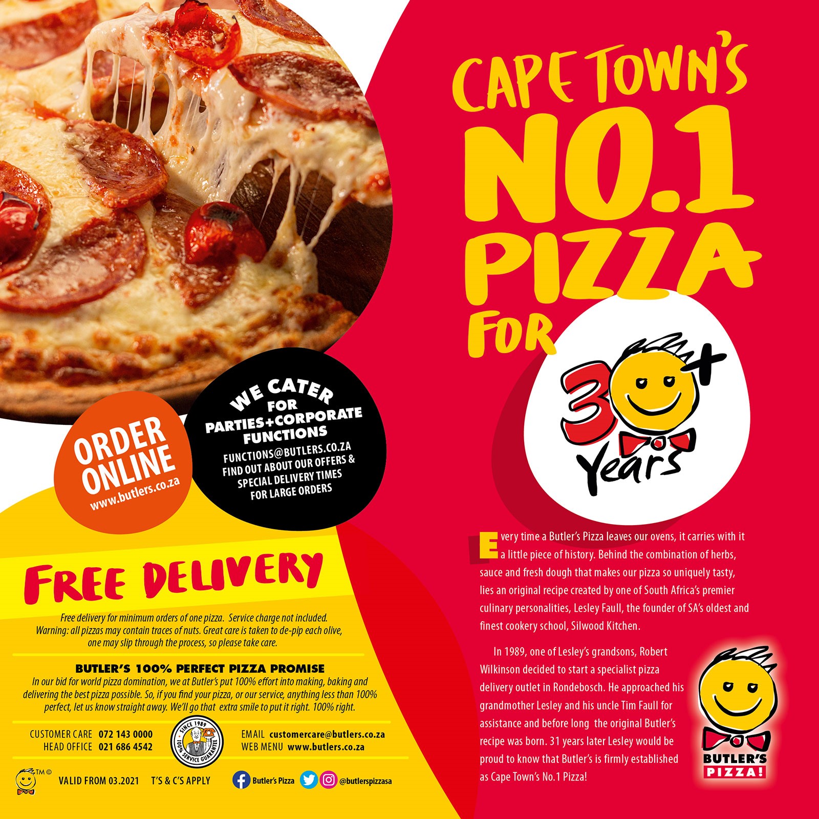 Butler's Pizza Cape Town's No.1 Pizza!