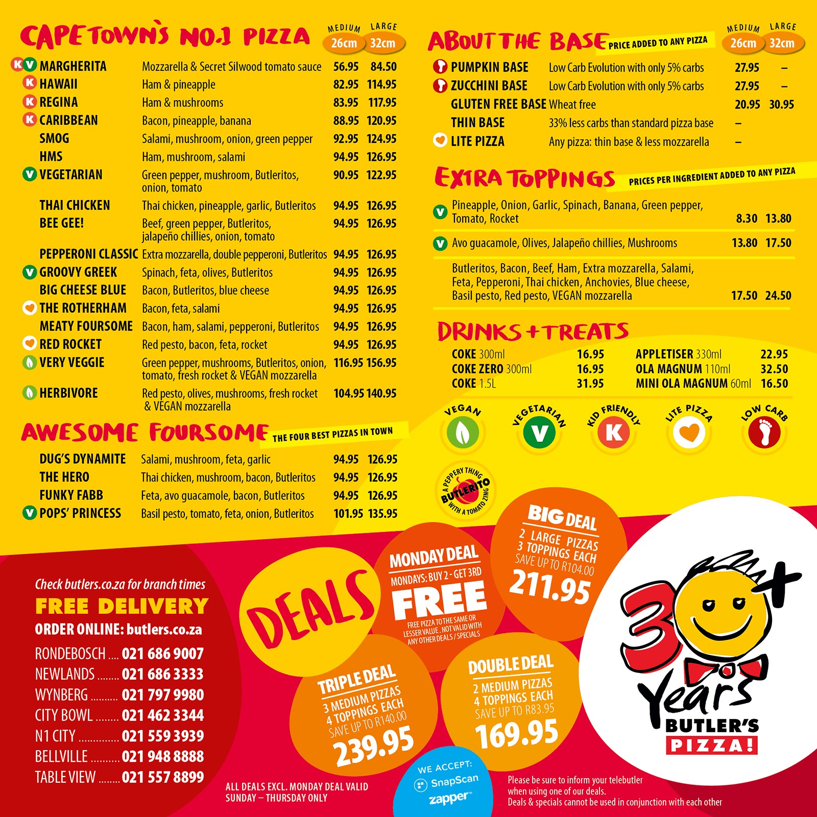 Butler's Pizza Cape Town's No.1 Pizza!